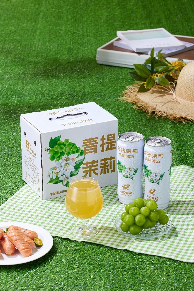 陽春青提茉莉果味啤酒650ml罐裝